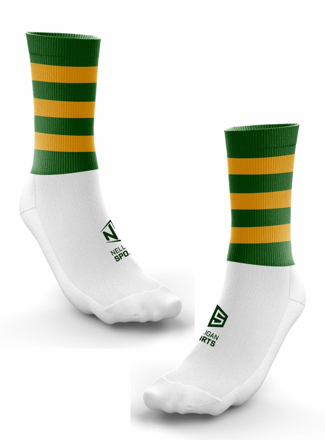 Midi Socks - Green & Gold