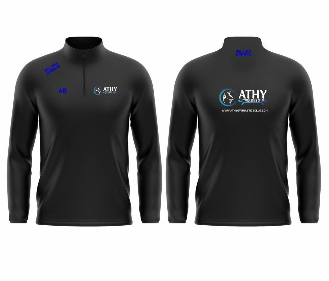 Quarter-Zip (Black) - Athy Gymnastics Club