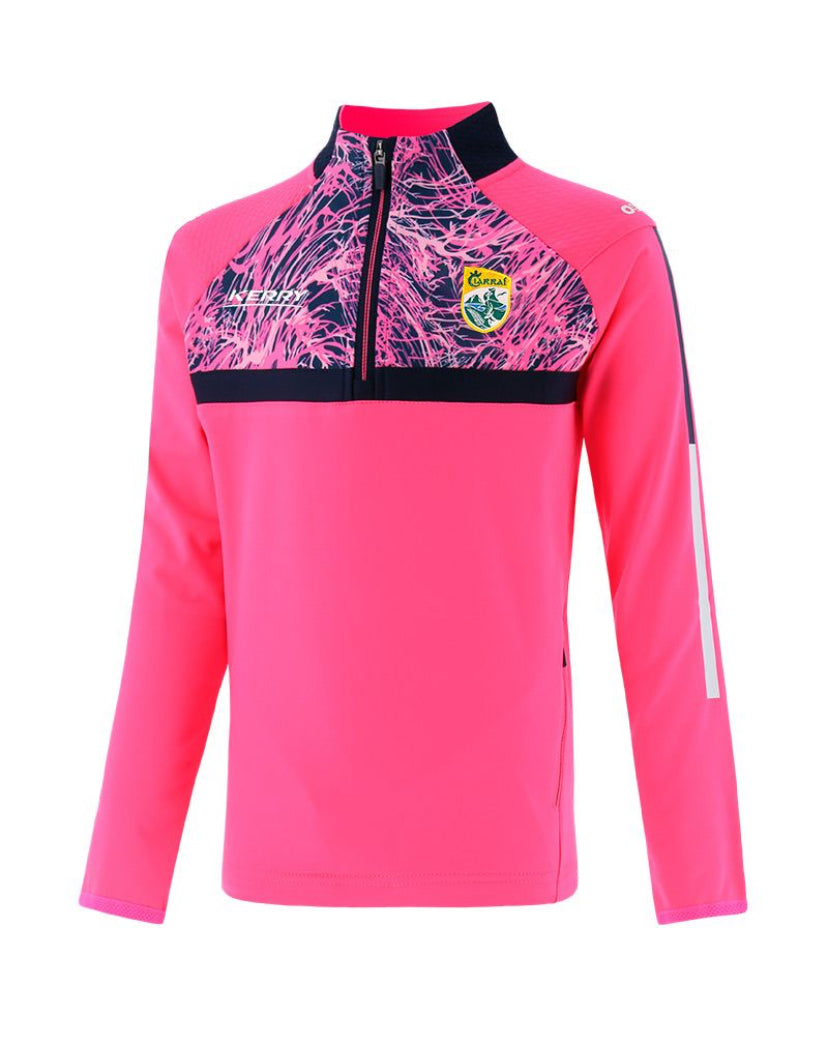 Kerry GAA Peak Brushed Half Zip Top (Pink/Marine/White)