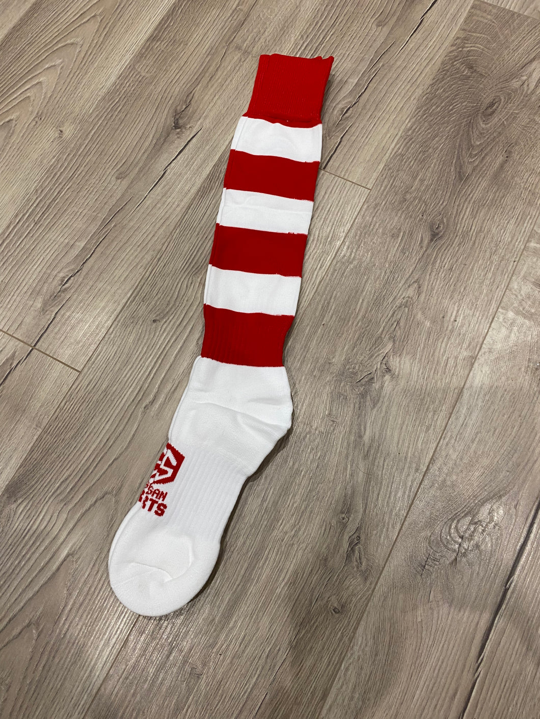 Long Socks - Red/White