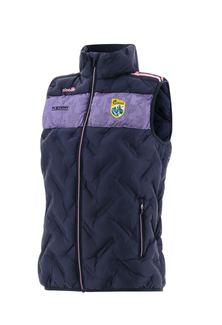 Kerry GAA Rockway Padded Gilet (Marine/Purple/Pink)