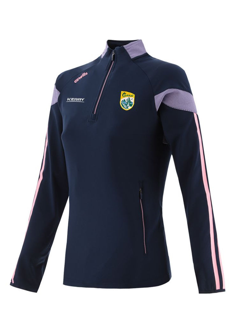 Kerry GAA Rockway Brushed Half Zip Top (Marine/Purple/Pink)