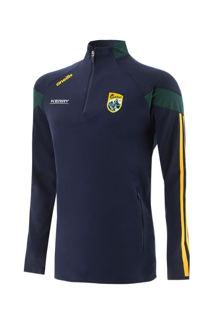 Kerry GAA Rockway Brushed Half Zip Top (Marine/Bottle/Amber)