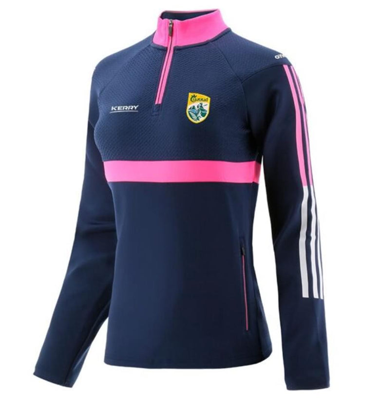 Kerry GAA Peak Hybrid Half Zip Top (Marine/Pink/White) – Nelligan