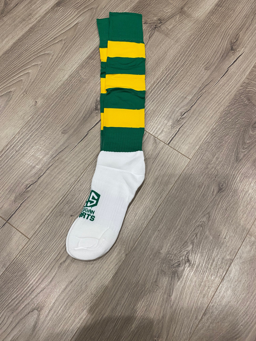 Long Socks - Green/Gold