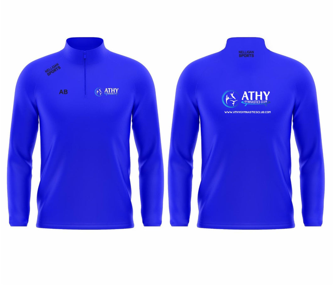 Quarter-Zip (Blue) - Athy Gymnastics Club
