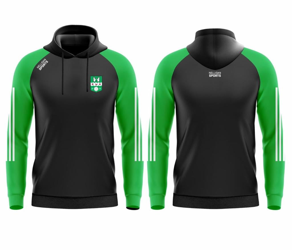 Hoodie (Black/Green Sleeves) - Castlemitchell GAA