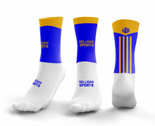 Load image into Gallery viewer, Blue &amp; Amber Midi Socks
