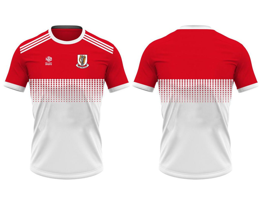 Training Jersey Red over White - Timahoe GAA