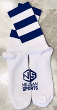 Load image into Gallery viewer, Blue &amp; White Midi Socks
