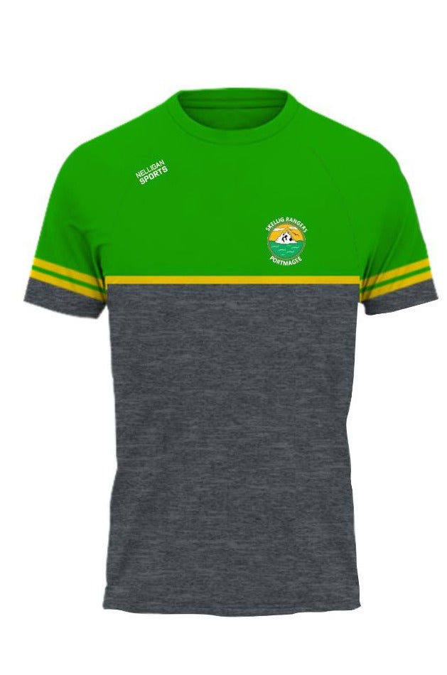 T-Shirt (Green & Grey) - Skellig Rangers GAA