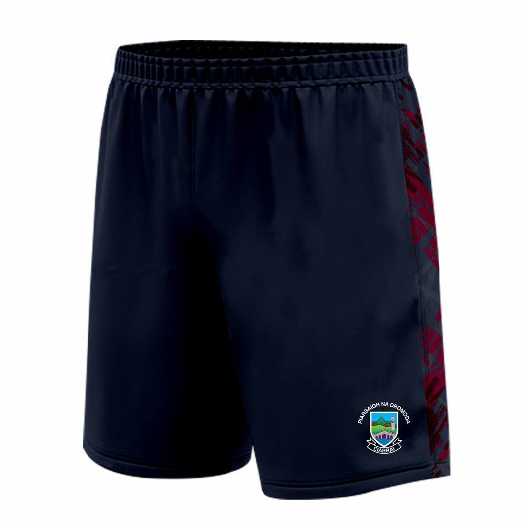 Training Shorts (Navy/Maroon) - CLG Piarsaigh na Dromoda
